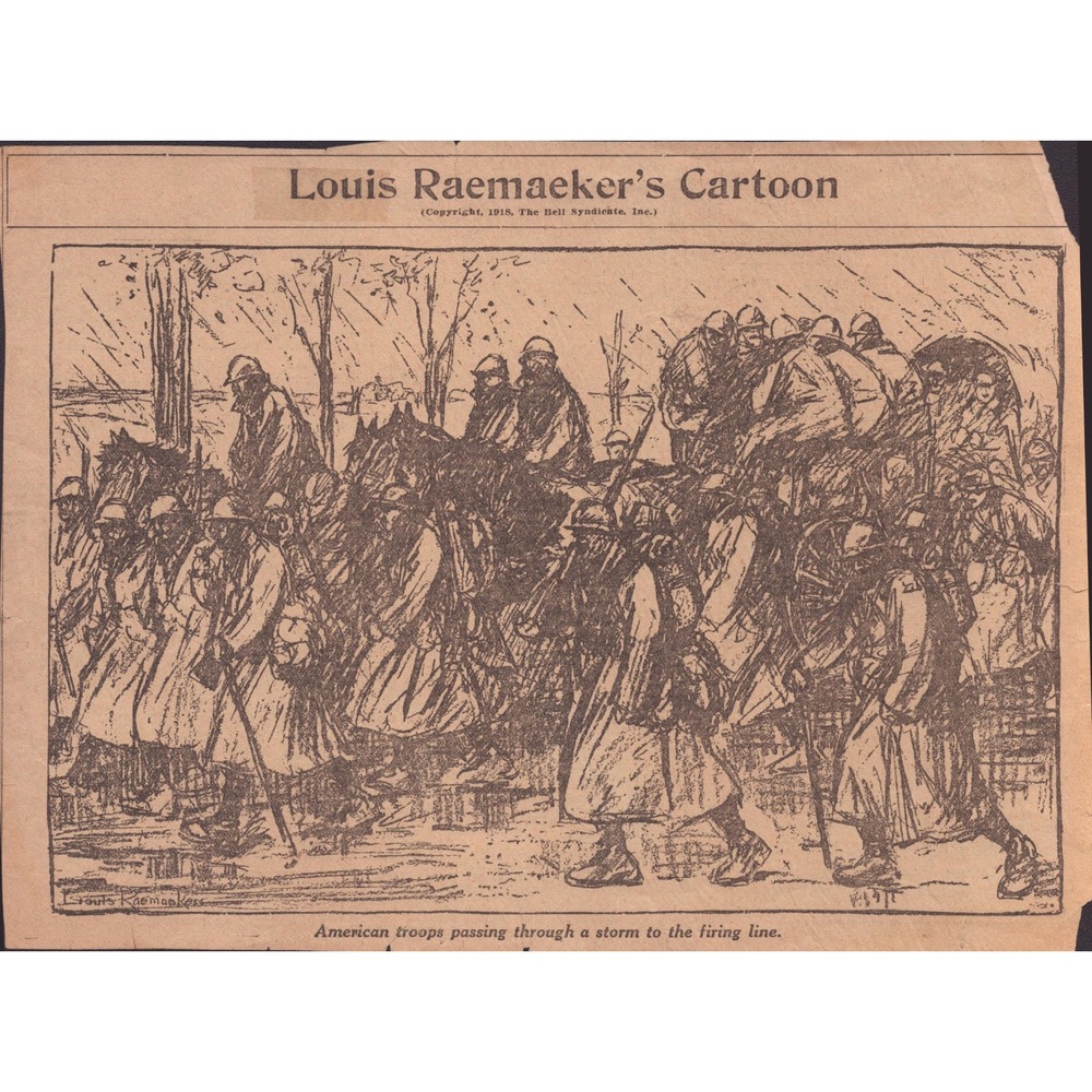 Louis Raemaekers 1918 WWI Political Cartoons Norfolk Landmark Clippings - Picture 9 of 9